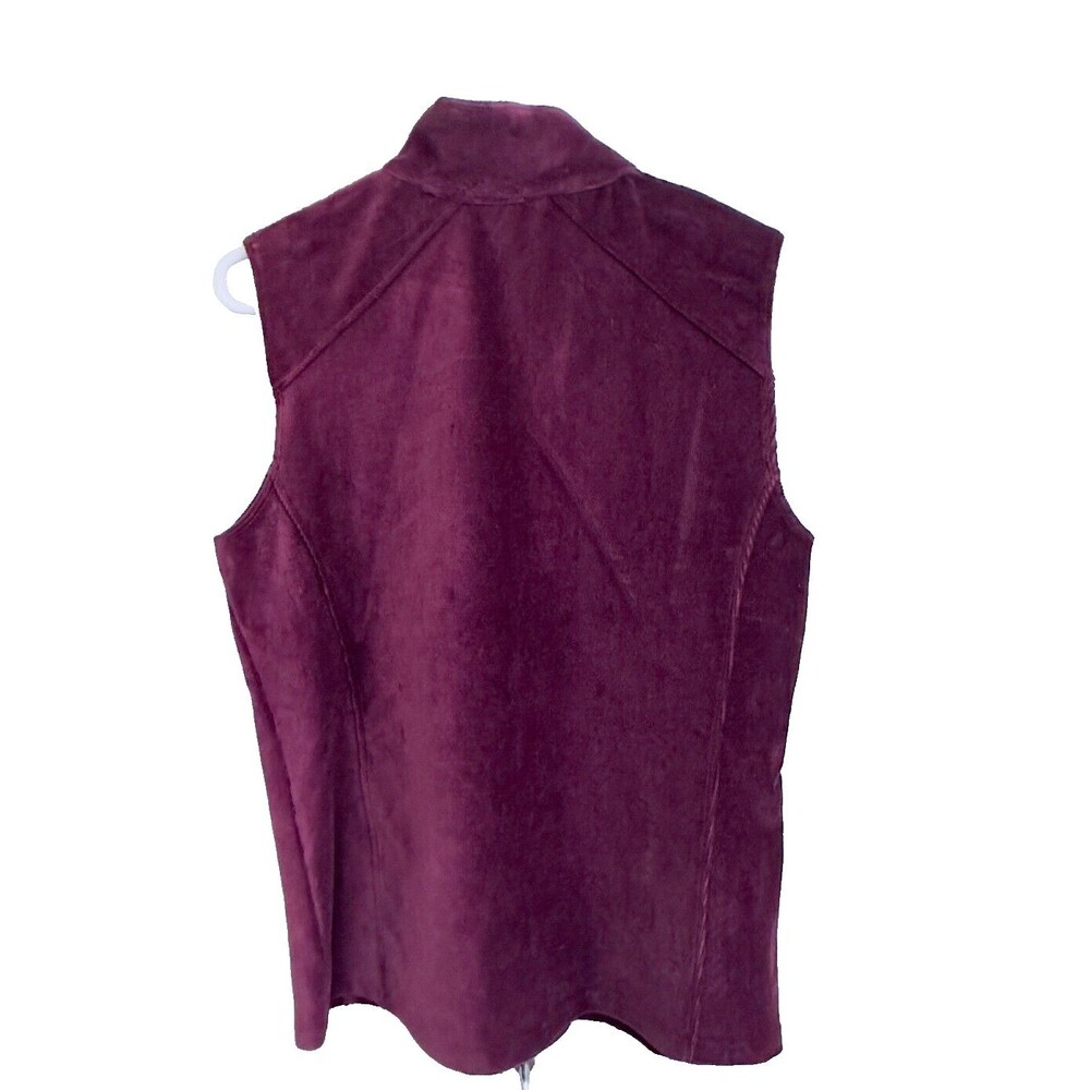 Susan Graver Women's‎ Violet Purple Weekend Corduroy Zip Vest, Size Small - Picture 2 of 4